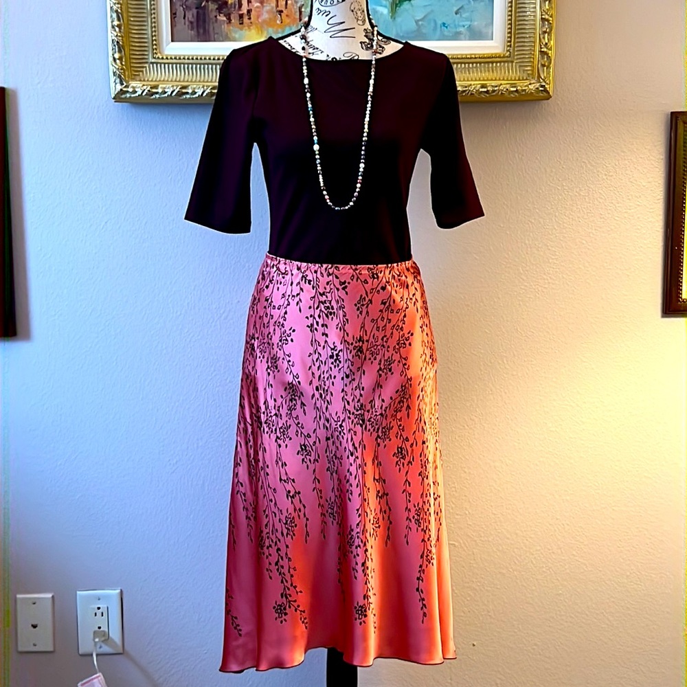 Max Studio 100% Silk Skirt